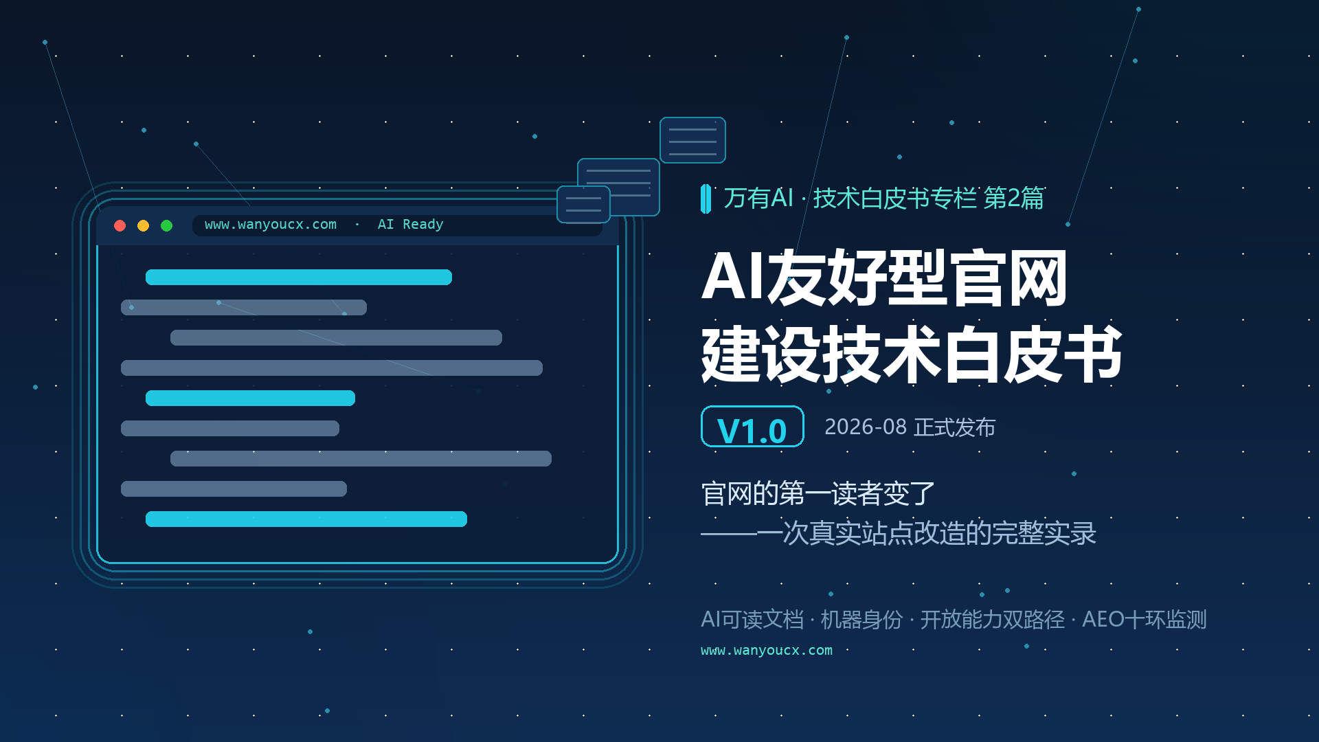 《AI友好型官网建设技术白皮书》正式发布——官网的第一读者变了